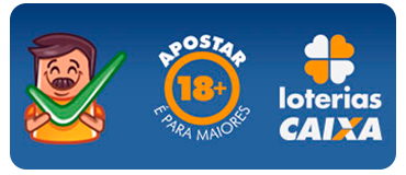 Jogo responsável. Apostas exclusivas para maiores de 18 anos. Loterias CAIXA.